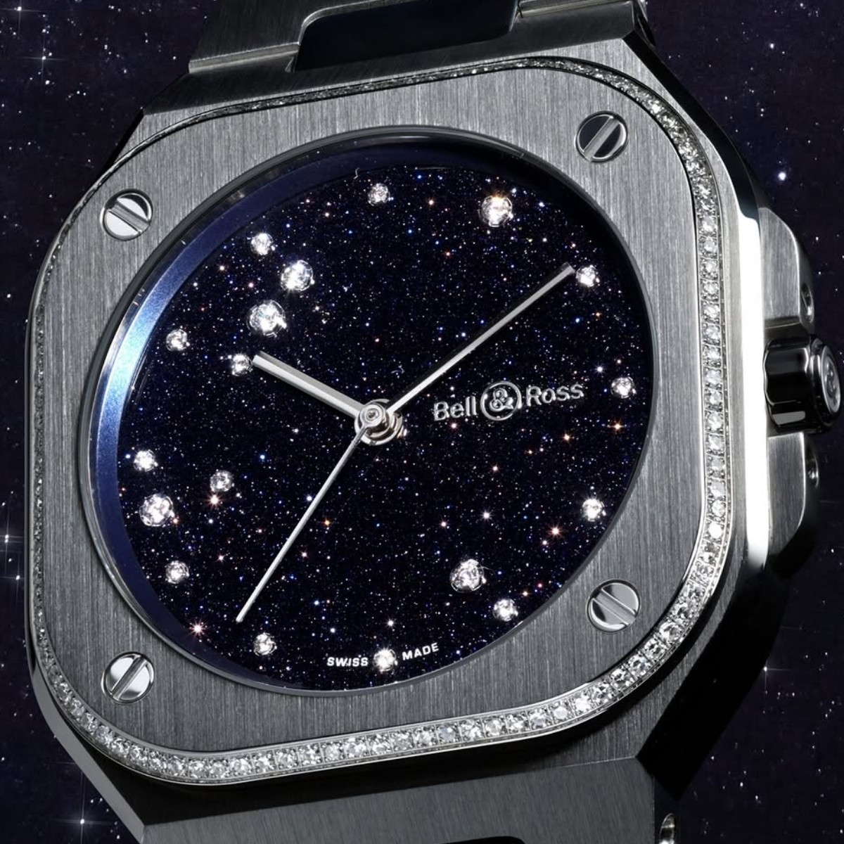 Bell & Ross BR-05 36 MM Blue Diamond Eagle Diamonds